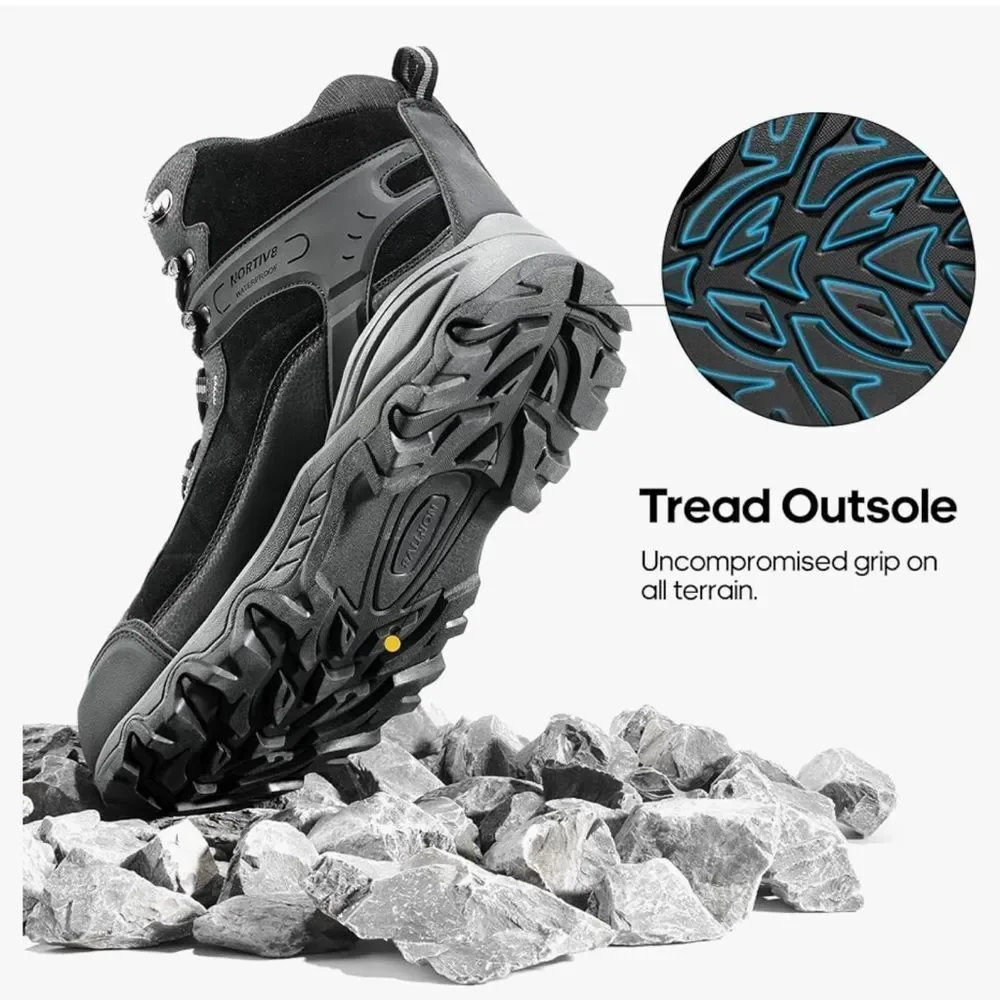 NORTIV 8 Waterproof Hiking Boots MidTrekking Lightweight Mountaineering 9.5‎ NWT